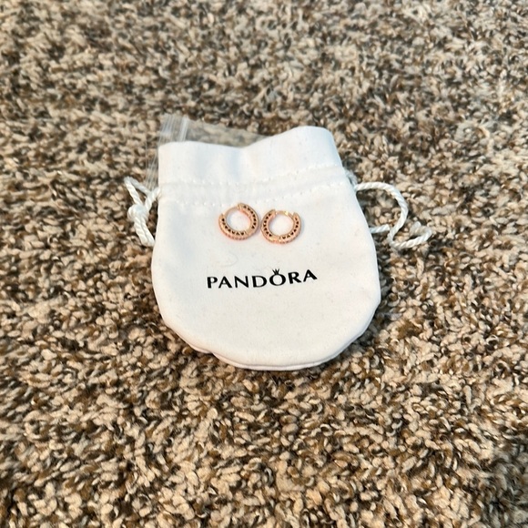Pandora Sparkling Hoops - Picture 1 of 8